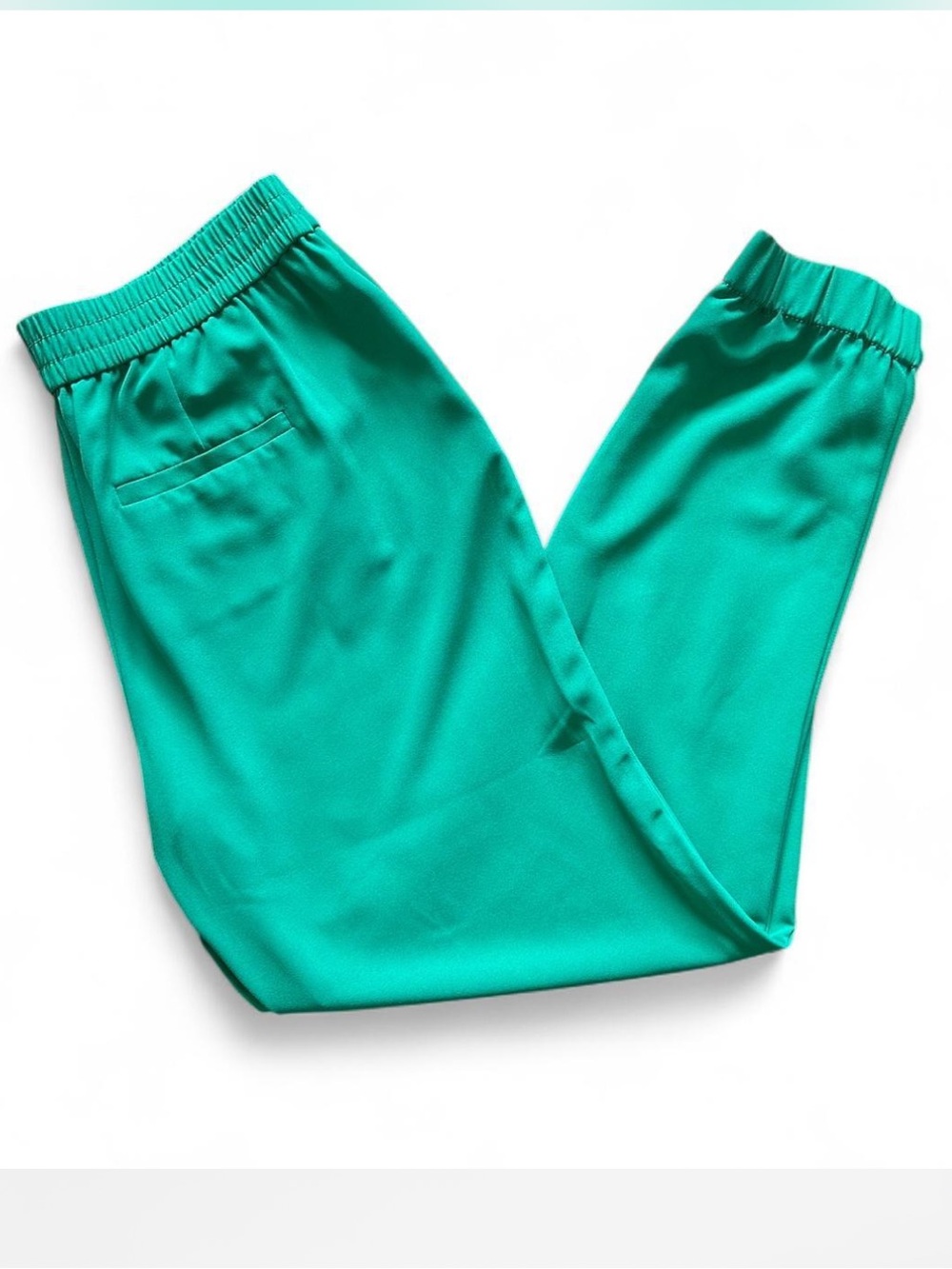 BANANA REPUBLIC Pull-On Jogger Suit Pant in Green — 8